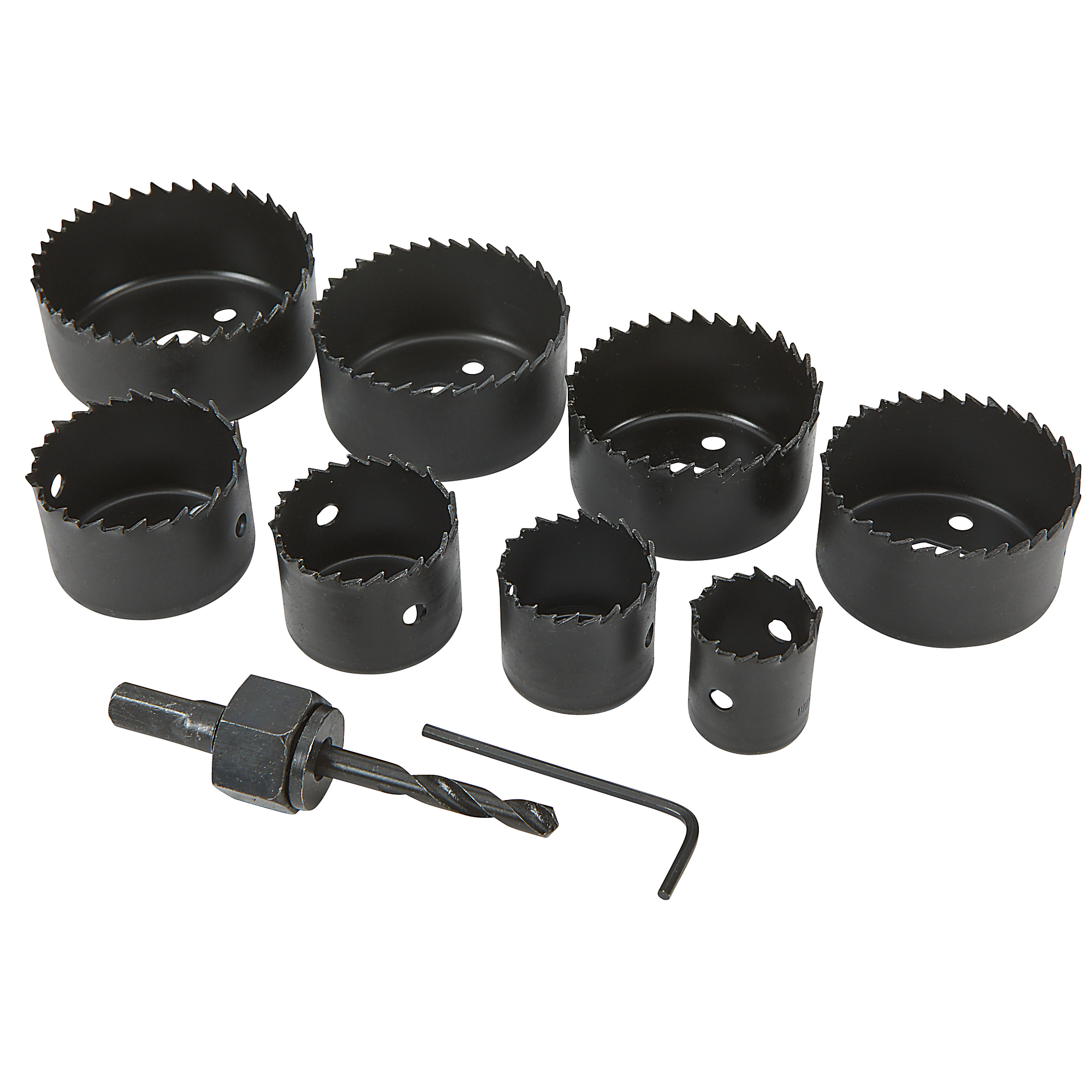 Ironton 10-Pc. Hole Saw Set, SAE